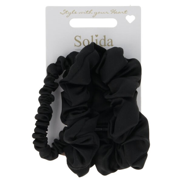 Scrunchie Set schwarz 3 Stück